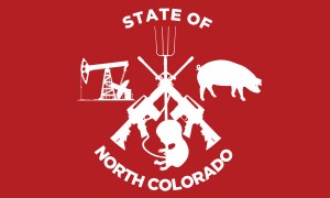 One of several proposed North Colorado state flags (via Progress Now).