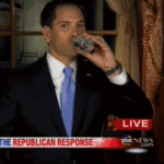 Sen. Marco Rubio (R-FL) has a "water thing"