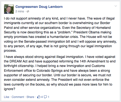 Doug Lamborn and amnesty