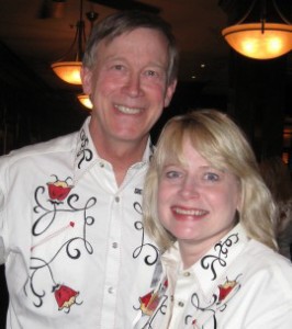 Gov. John Hickenlooper and AG Cynthia Coffman in happier times.