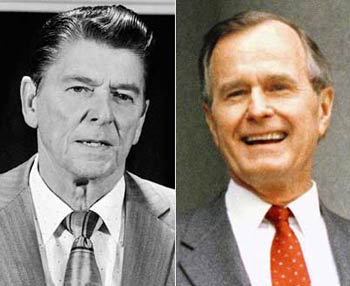Reagan and Bush Sr