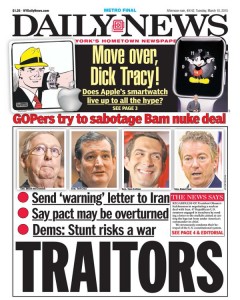 New York Daily News Senate Traitors
