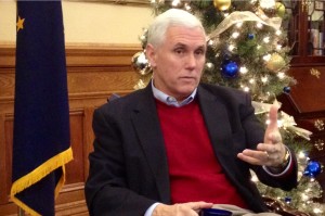 Indiana Gov. Mike Pence (R).