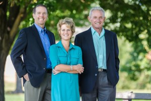 Jeffco school board candidates Brad Rupert, Susan Harmon, and Ron MItchell.