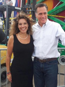 Julie Naye, Mitt Romney in 2012.