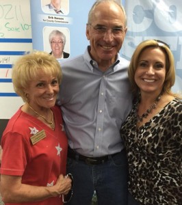 Patsy Melonakis (L) with 2014 gubernatorial candidate Bob Beauprez and running mate Jill Repella.