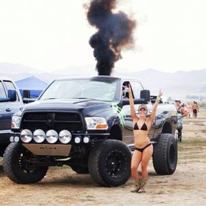 Rolling coal--ladies, please don't encourage this.