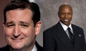 Texas Sen. Ted Cruz (left) is backing Darryl Glenn for Senate in Colorado.