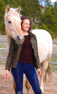 Calandra Vargas and her horse Beauty.