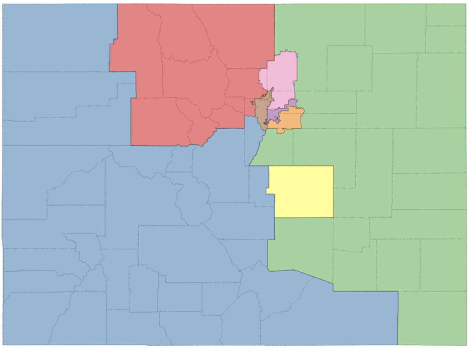 Colorado Congressional District Map 2269